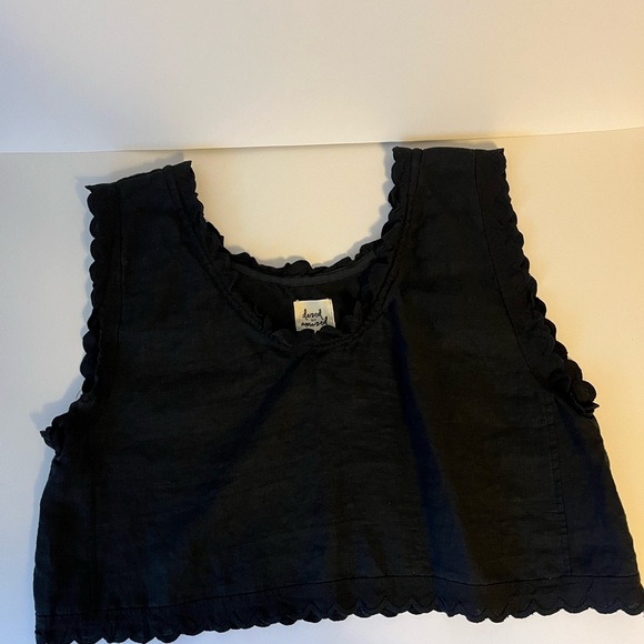 Dazed but Amazed Lace Crop - Black Size 1 NEW - Picture 2 of 3